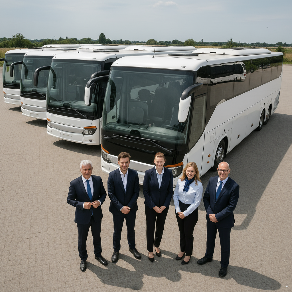 Portugal Bus Rental modern coach and minibus fleet in Portugal